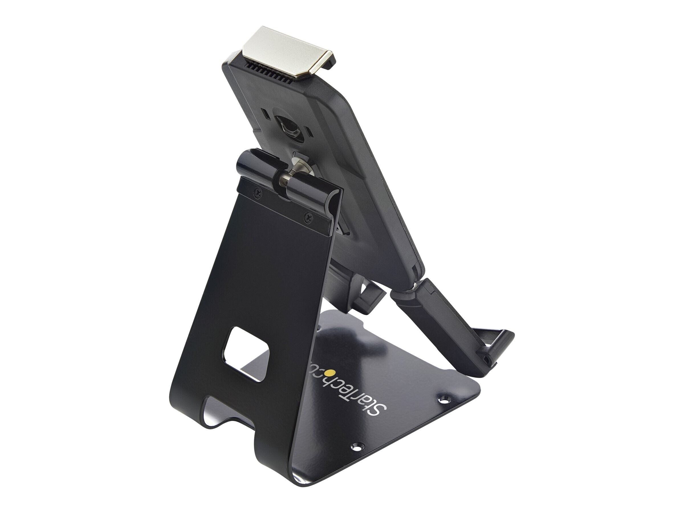 StarTech.com Sichere Tablet-Halterung mit K-Slot-Kabelschloss - iPad Ständer für 7,9 -13 Zoll Tablets mit Diebstahlsicherung- Universell verstellbarer Tablet Tischständer (SECTBLTDT)
