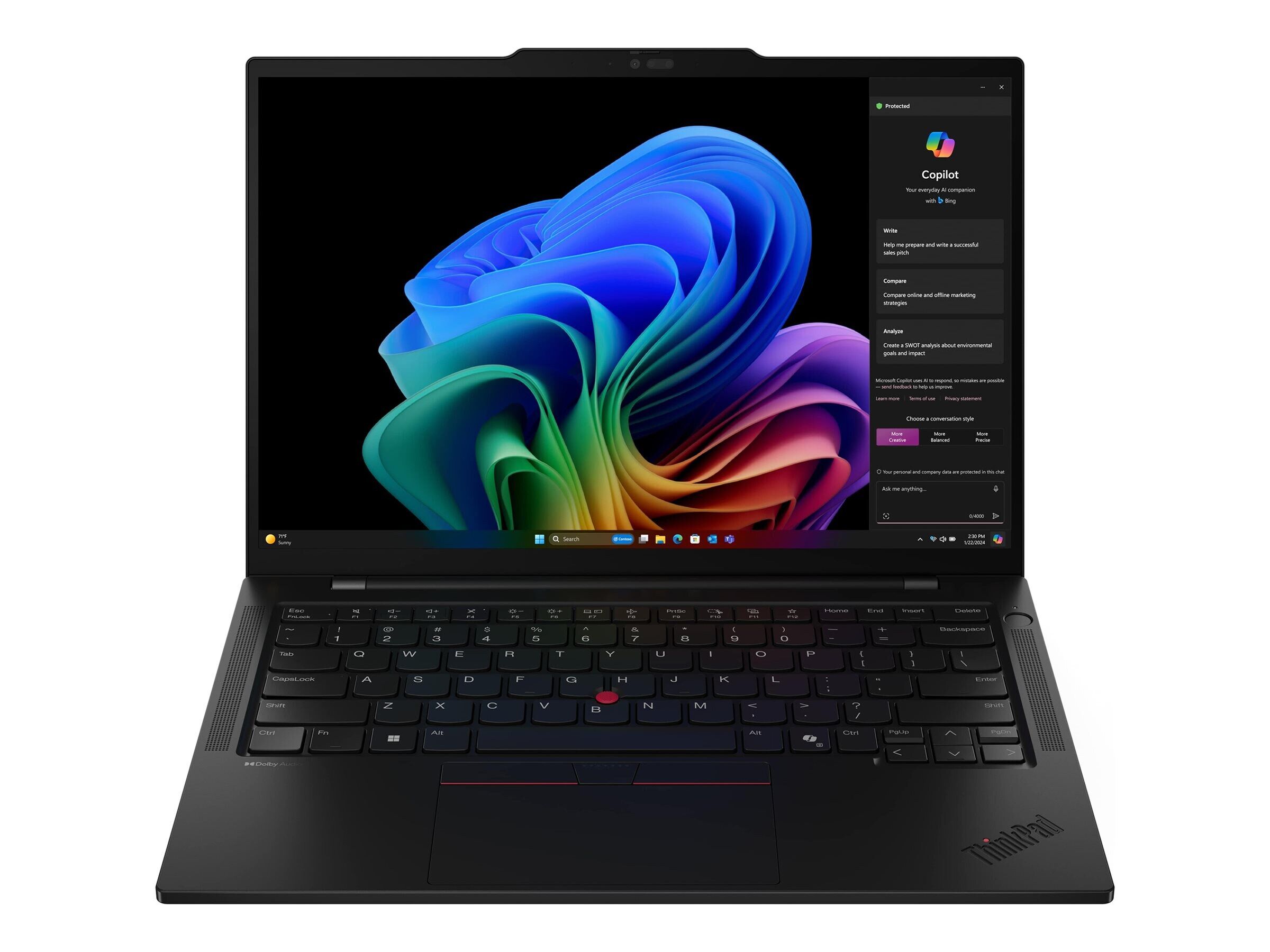Lenovo ThinkPad T14s Gen 6 21R1 - 180°-Scharnierdesign - Intel Core Ultra 7 255U - Win 11 Pro - Intel Graphics - 32 GB RAM - 1 TB SSD TCG Opal Encryption 2, NVMe - 35.6 cm (14")