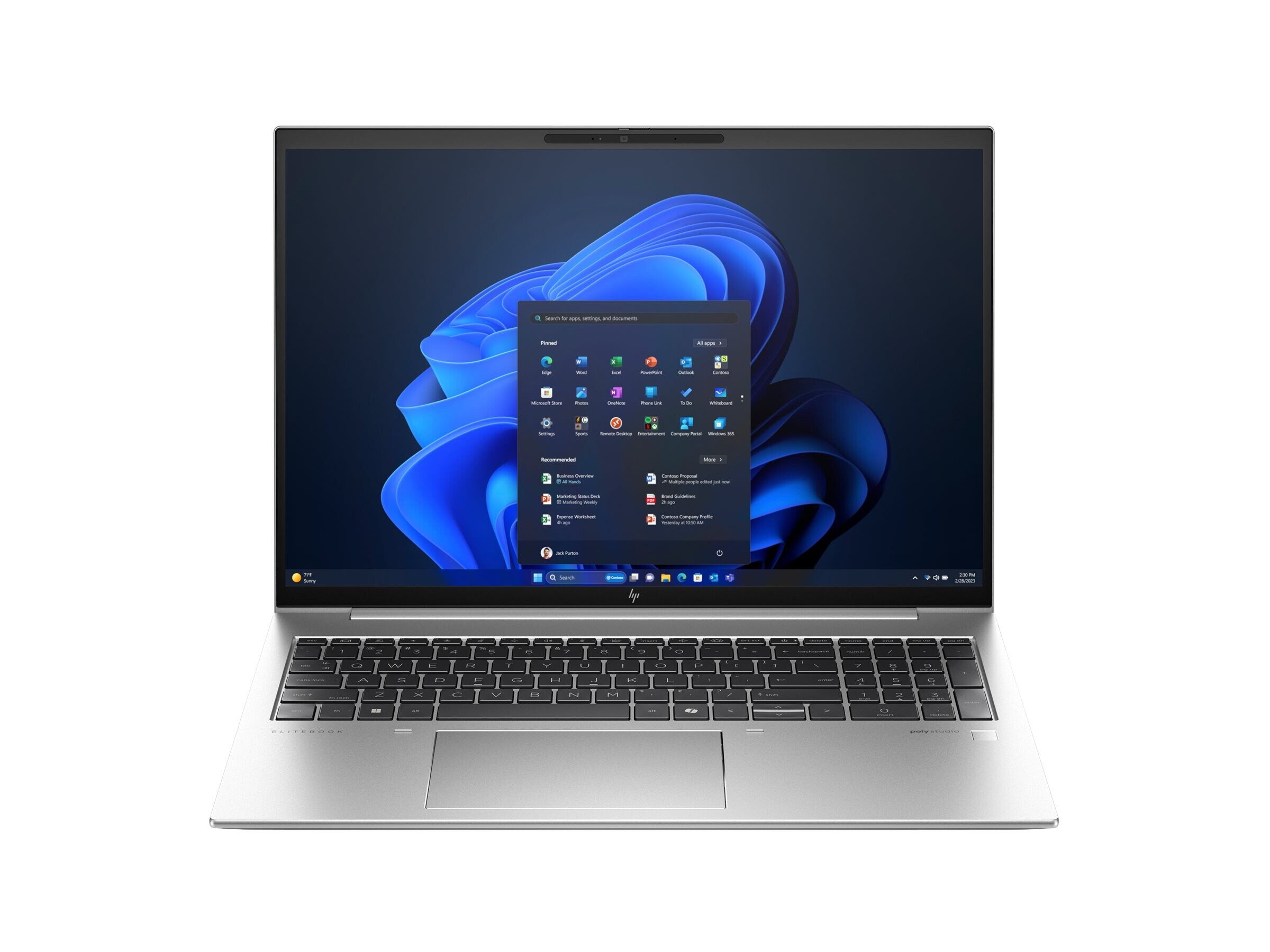 HP EliteBook 865 G11 Notebook - 172-Grad-Scharnierdesign - AMD Ryzen 5 8540U / 3.2 GHz - Win 11 Pro - Radeon 740M - 16 GB RAM - 512 GB SSD NVMe - 40.6 cm (16")