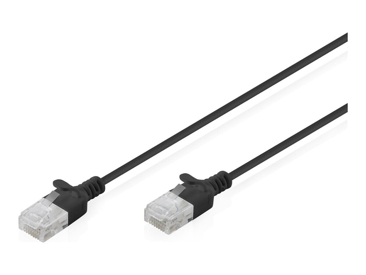 DIGITUS CAT 6 U-UTP Slim Patchkabel, 5 m, Schwarz