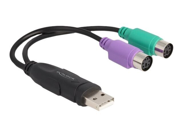 Delock USB-Adapter - USB (M) zu PS/2 (W) -